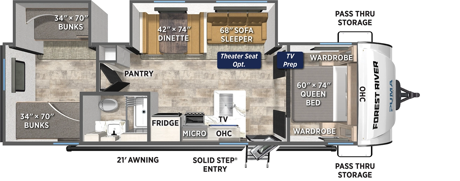 302BHS Floorplan Image